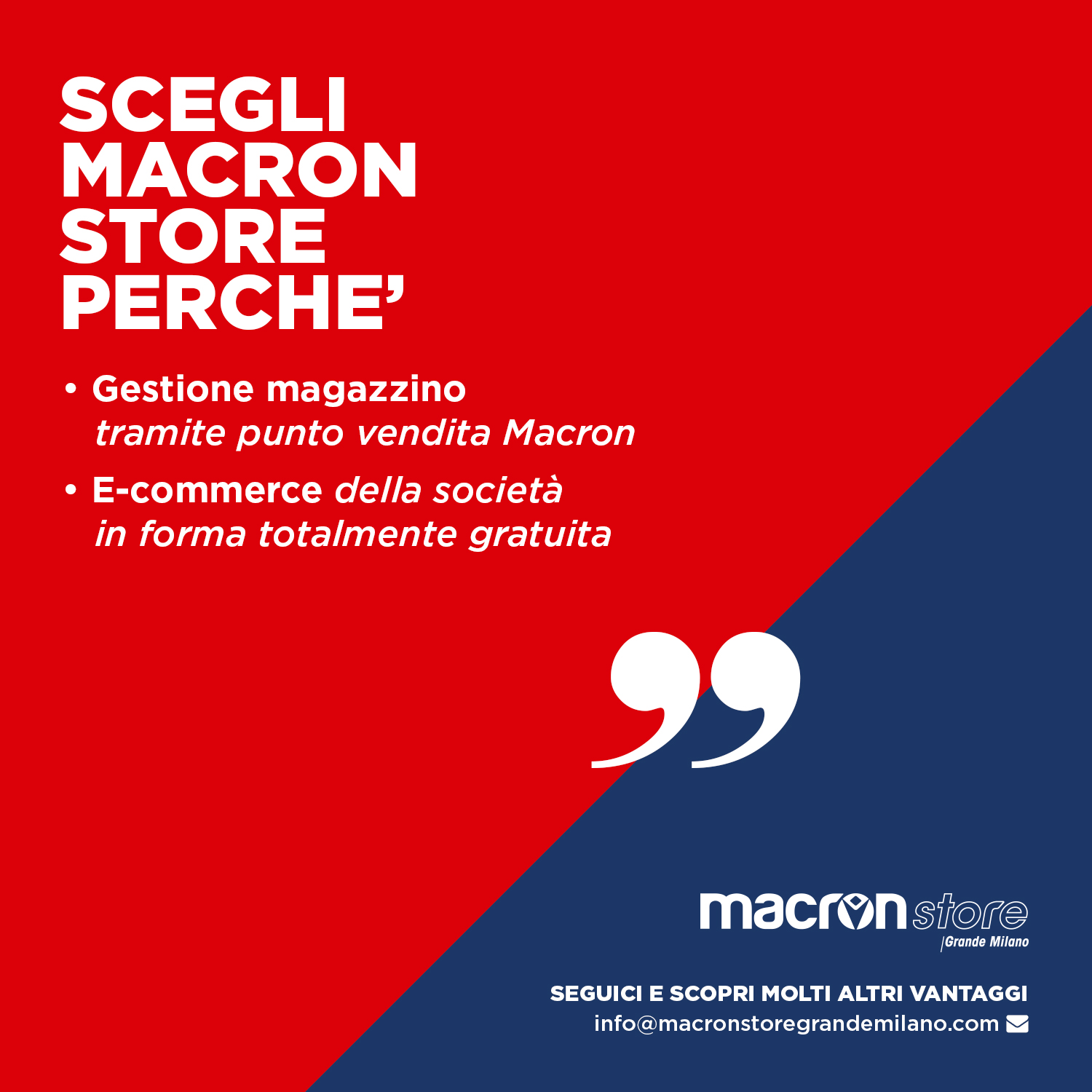 Macron Store Grande Milano